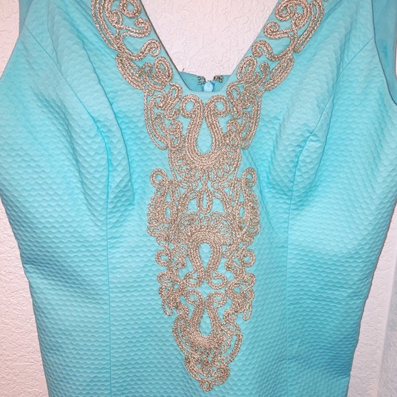 NWT LILLY PULITZER Suzette Shift Dress Serene Blue SZ: 8 - Picture 9 of 16